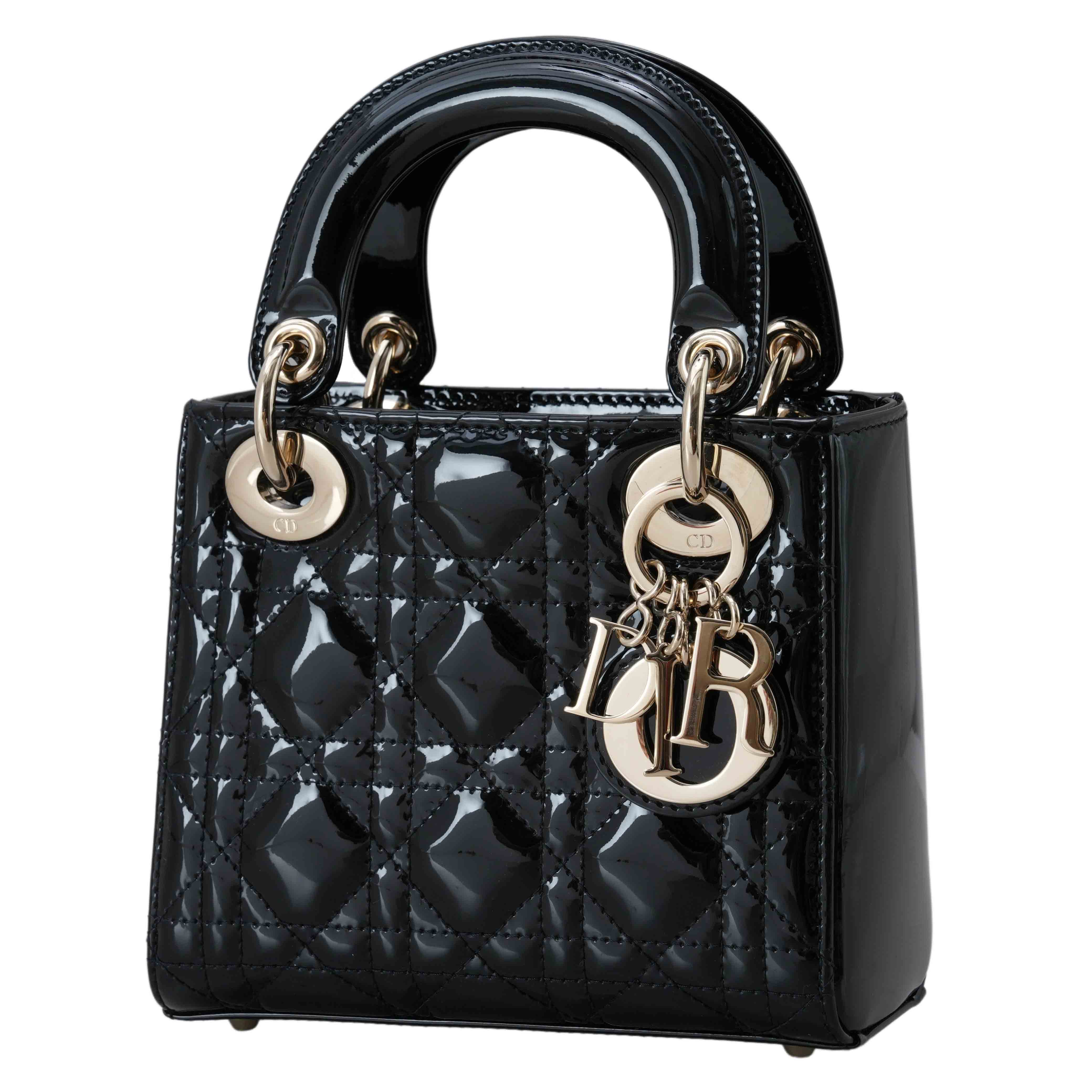 CHRISTIAN DIOR(USED)크리스찬디올 레이디디올 페이던트 미니백